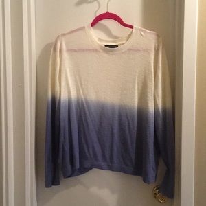 Cream and blue ombre banana republic sweater